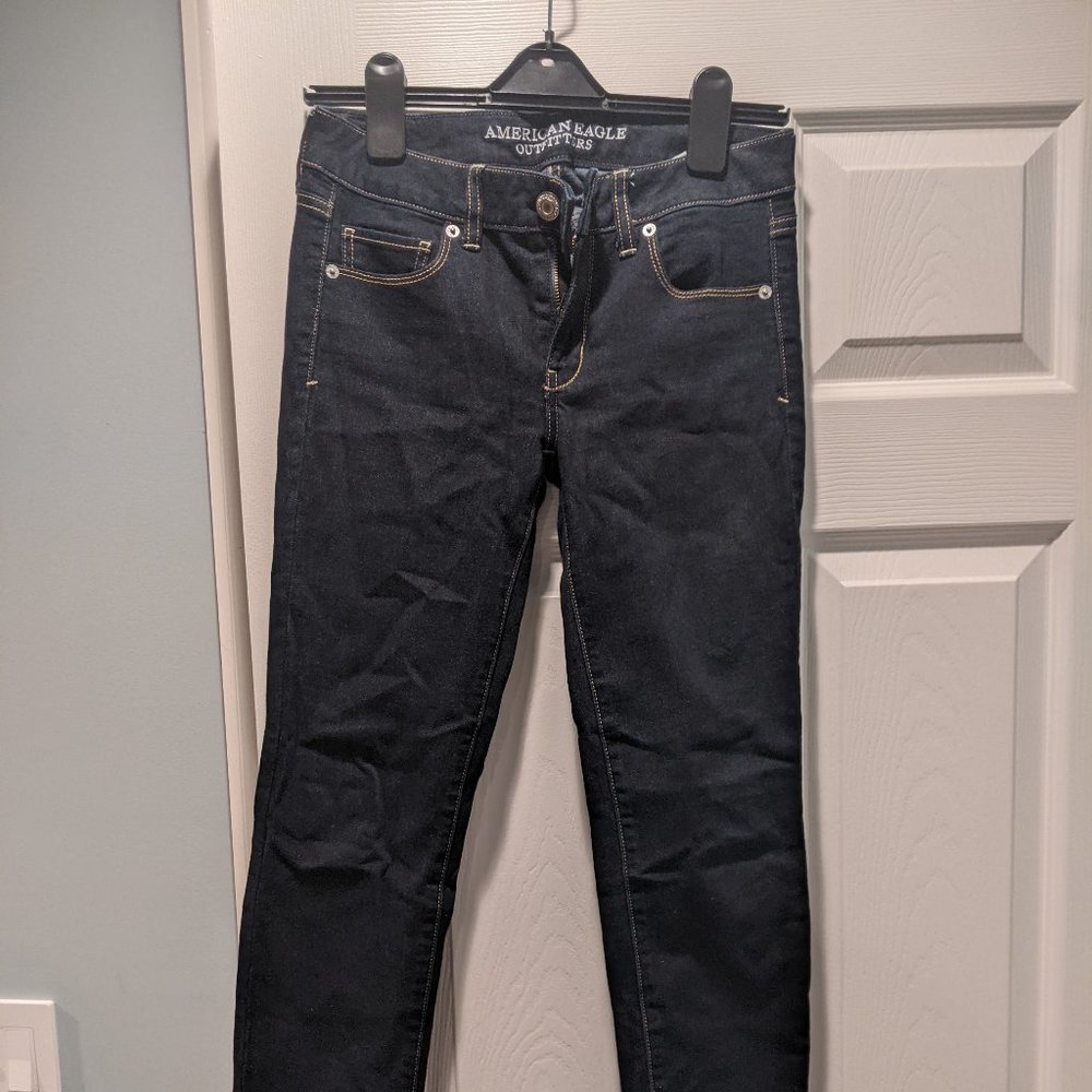 American Eagle Skinny (Super Stretch) Dark Jeans